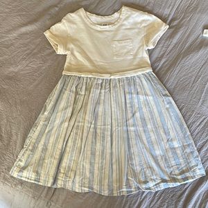 Gap Kids Casual Dress white and Blue size S (5-6)